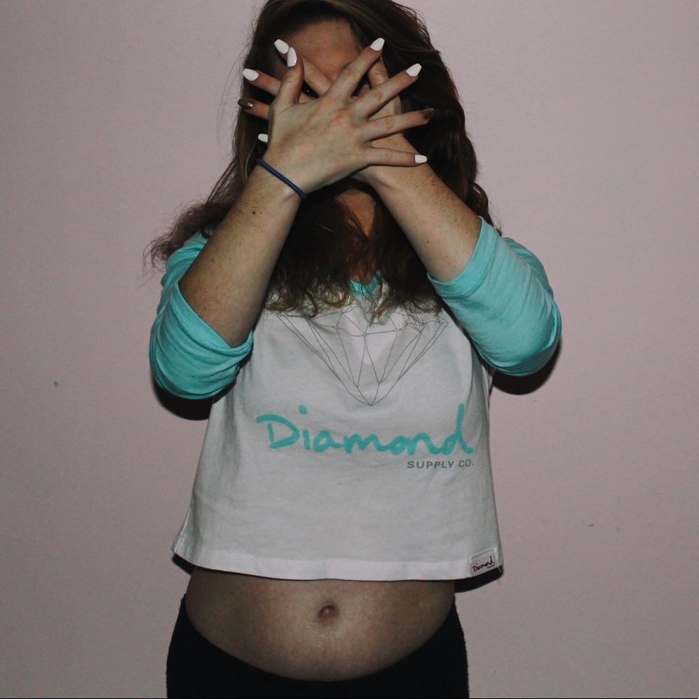 Diamond Supply Co. cropped long sleeved tee